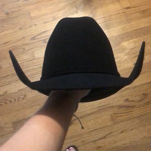 Resistol 6X black felt hat, size 7